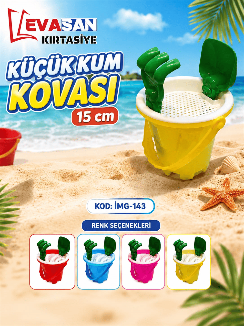 KÜÇÜK KUM KOVASI 15 CM İMG-143