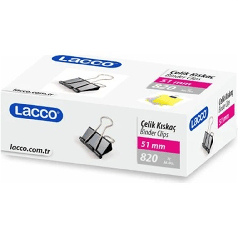 LACCO 820 ÇELİK KISKAÇ 51 MM. 12 Lİ *24