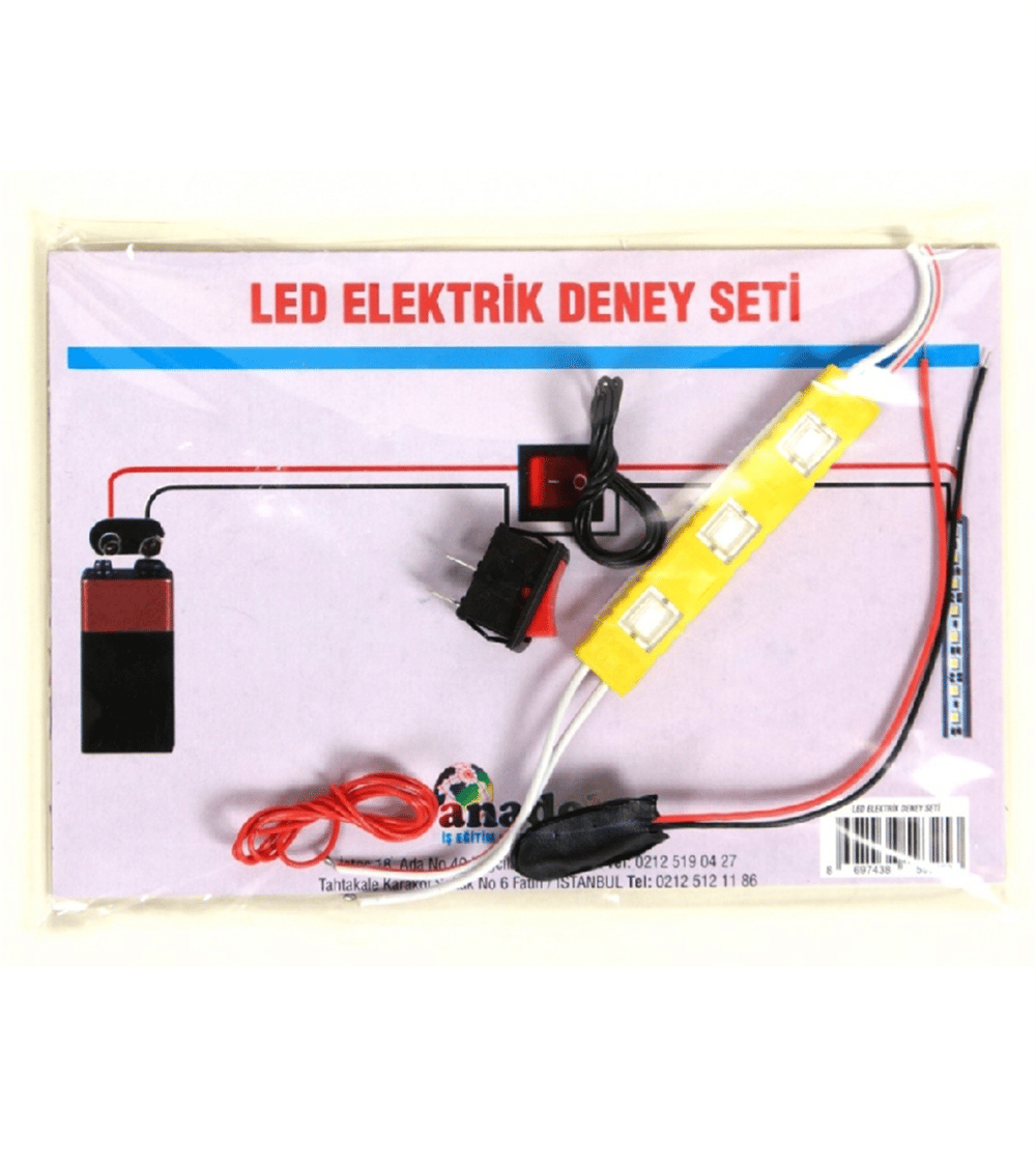 LEDLİ ELEKTRİK DENEY SETİ 10 LU PK