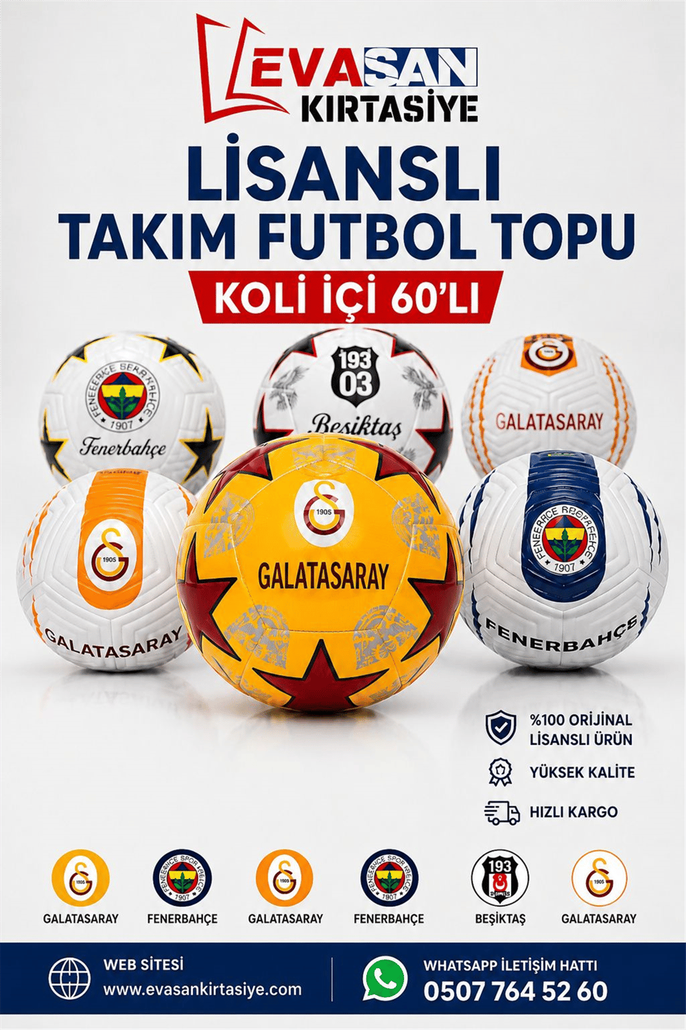 LİSANSLI TAKIM  FUTBOL TOPU*60