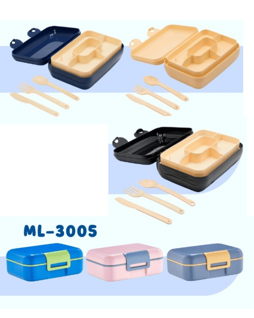 LUNCH BOX ML-3005 6 BÖLMELİ BESLENME KABI *24