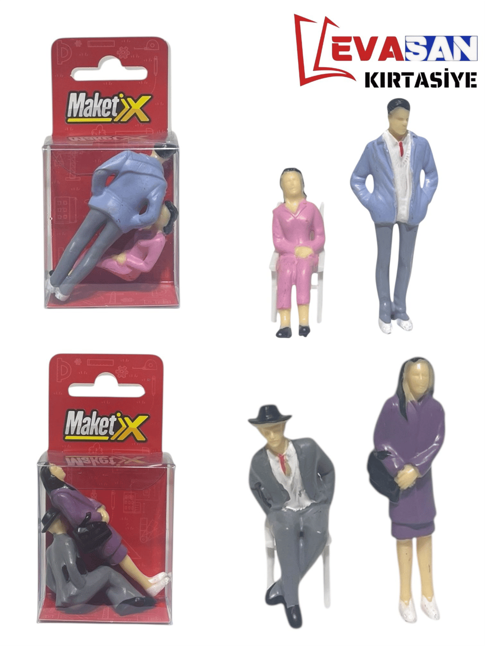 MAKETİX 2 Lİ İNSAN FİGÜRÜ KOD: MX-1988