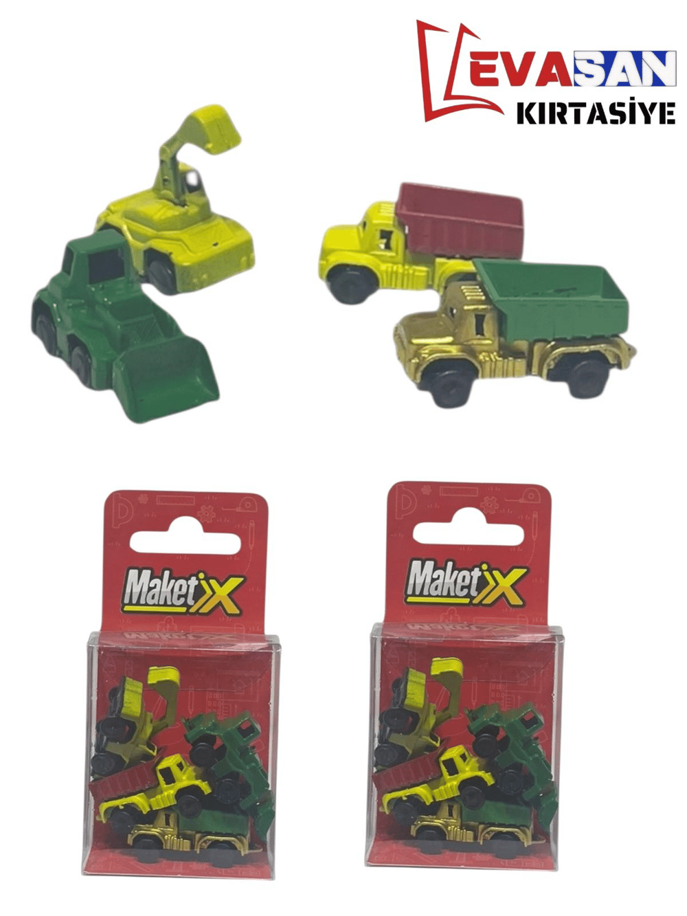 MAKETİX 4 LÜ MAKET İŞ MAKİNESİ KOD: MX-1955