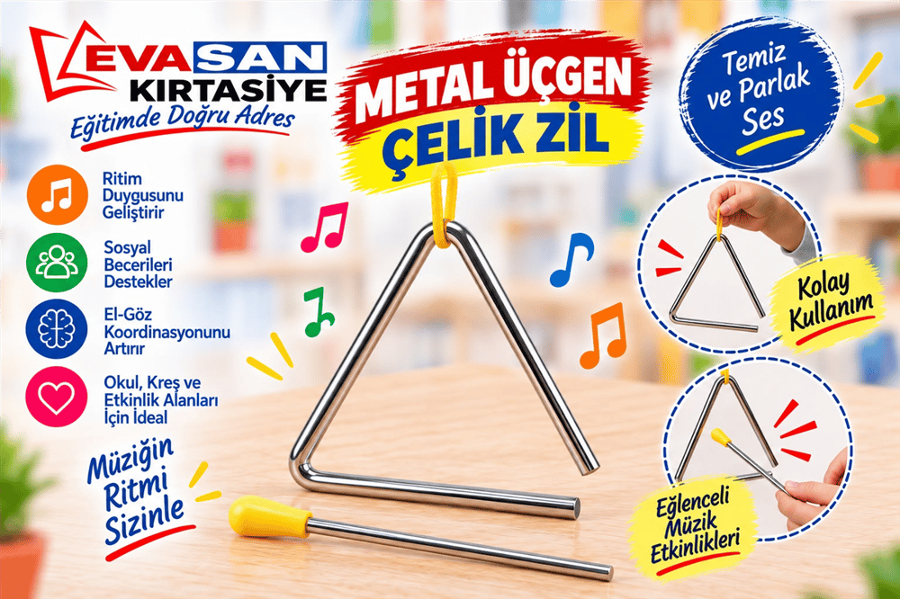 METAL ÜÇGEN ÇELİK ZİL