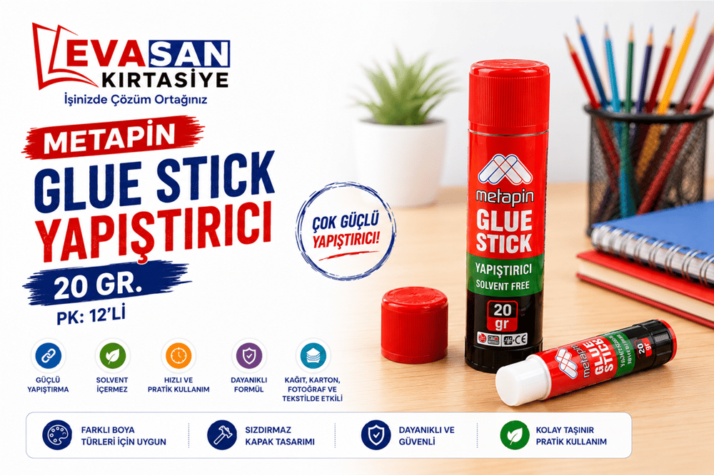 METAPİN 200 GLUE STICK YAPIŞTIRICI 20 GR. PK:12 Lİ *576