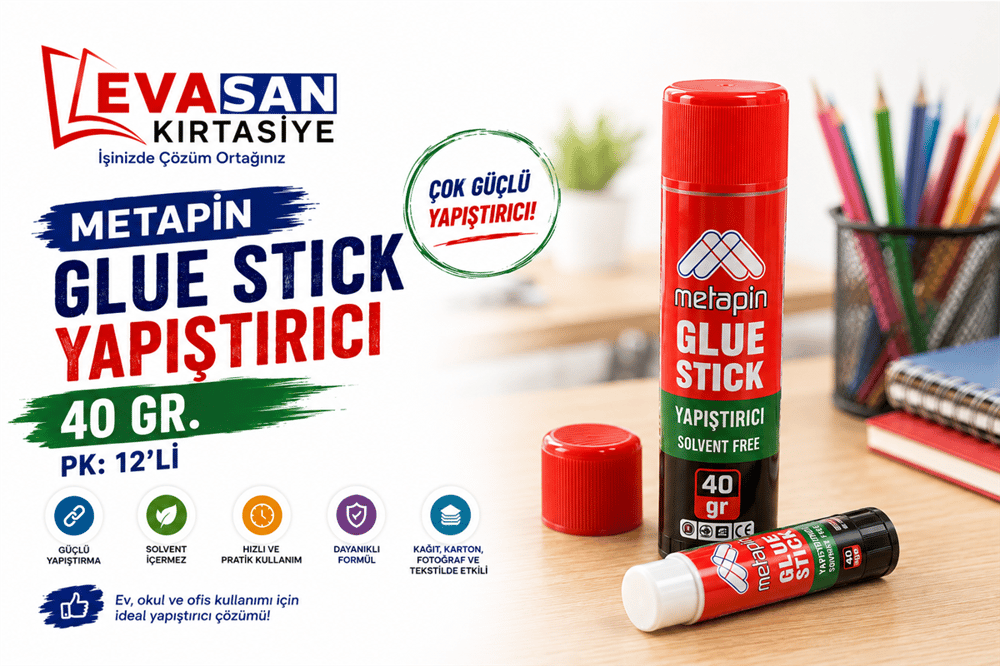 METAPİN 400 GLUE STICK YAPIŞTIRICI 40 GR. PK:12 Lİ *360