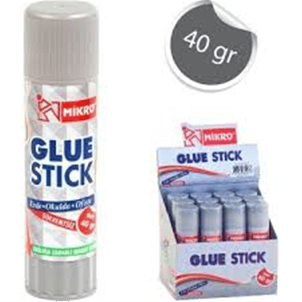 MİKRO GLUE STİCK YAPIŞTIRICI 40GR 12 Lİ  PK.