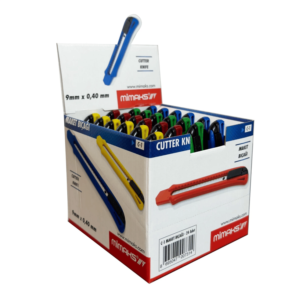 MİMAKS DAR MAKET BIÇAĞI C-1 9MM 24 LÜ *648