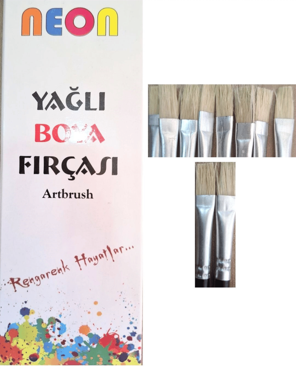 NEON 0115 YAĞLI BOYA FIRÇASI NO:2 PK:12 Lİ