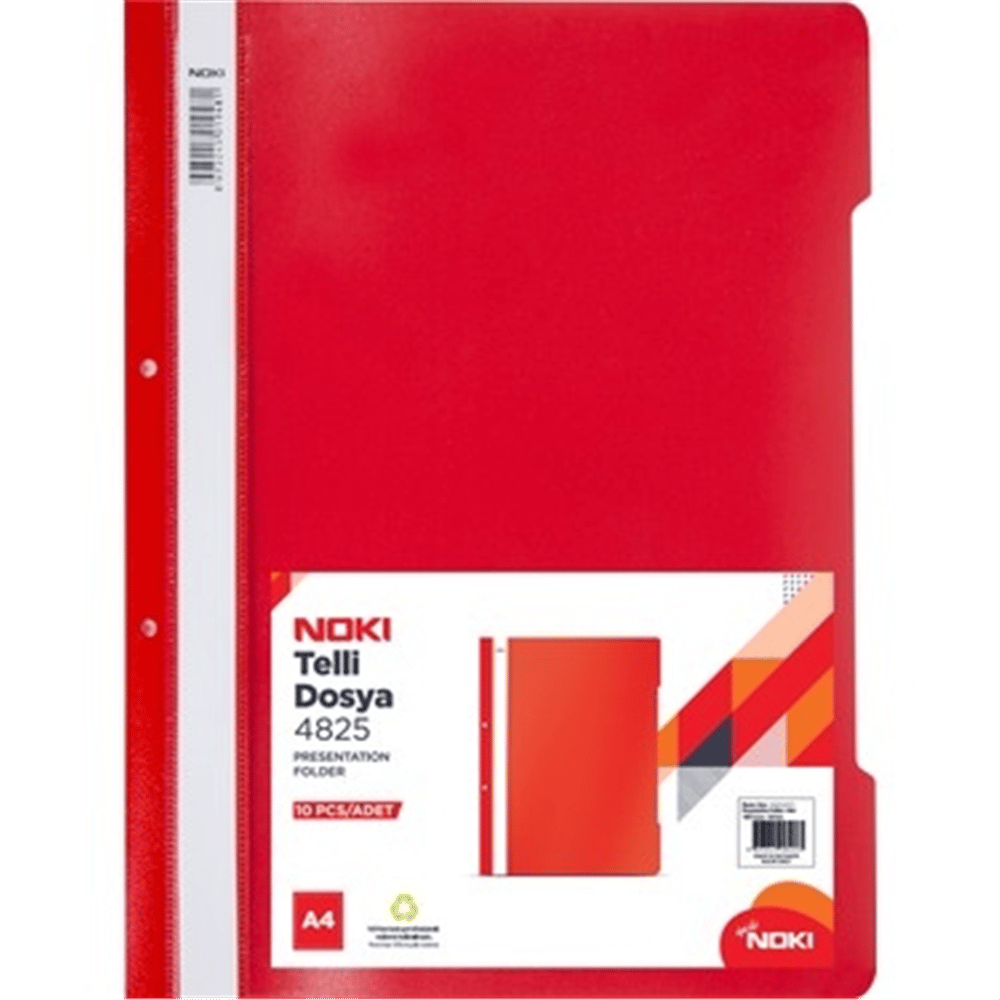 NOKİ ECO TELLİ DOSYA KIRMIZI 50 Lİ *16