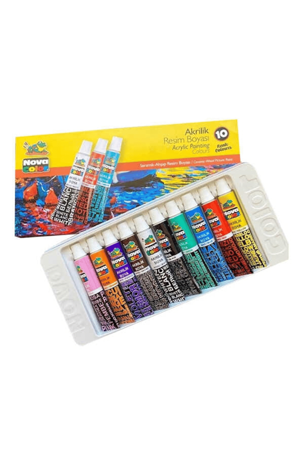 NOVA COLOR NC-287 AKRİLİK BOYA TÜP 10LU TAKIM