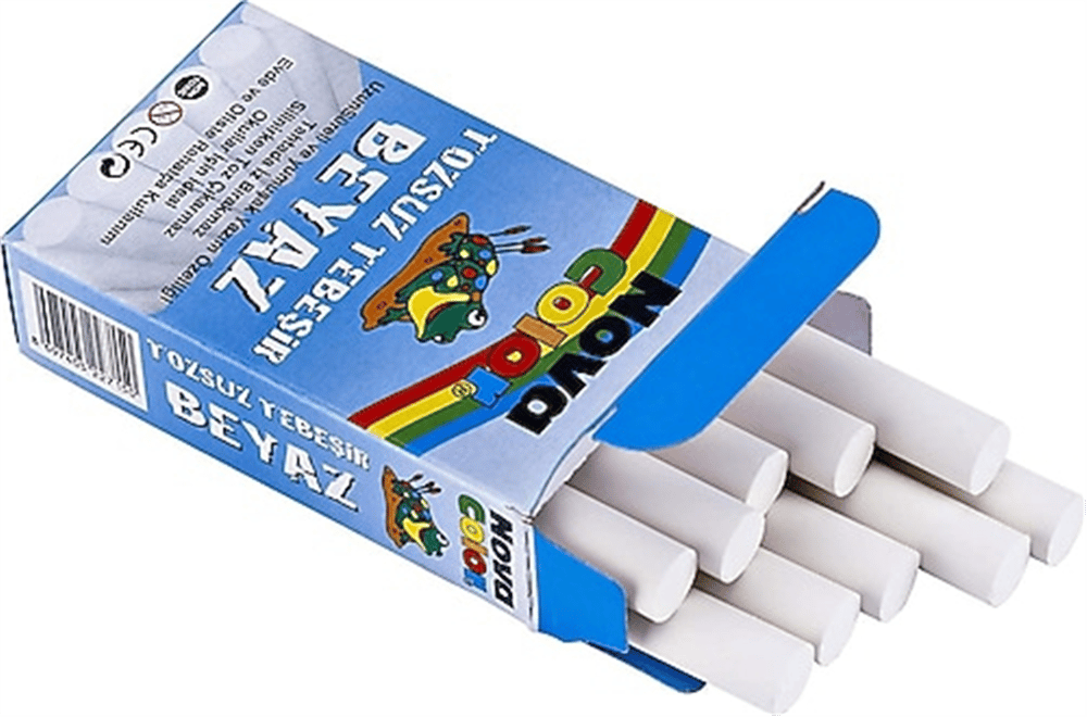 NOVACOLOR  NC-4110 BEYAZ TEBEŞİR 10 LU