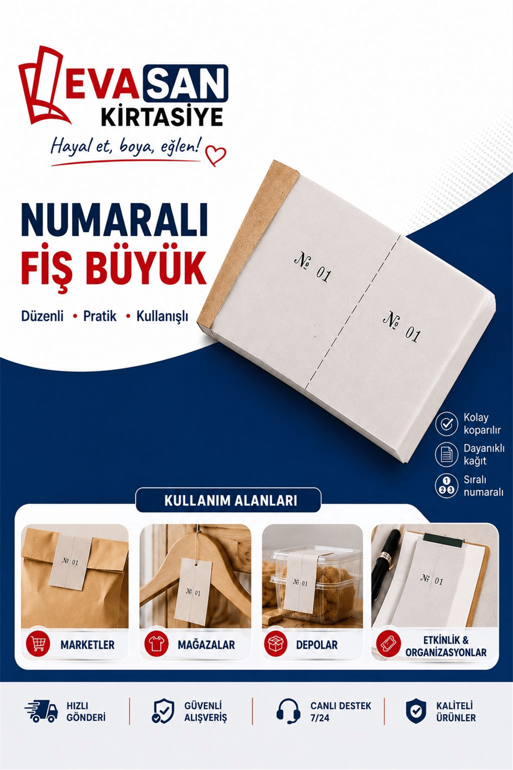 NUMARALI FİŞ BÜYÜK 24  LÜ