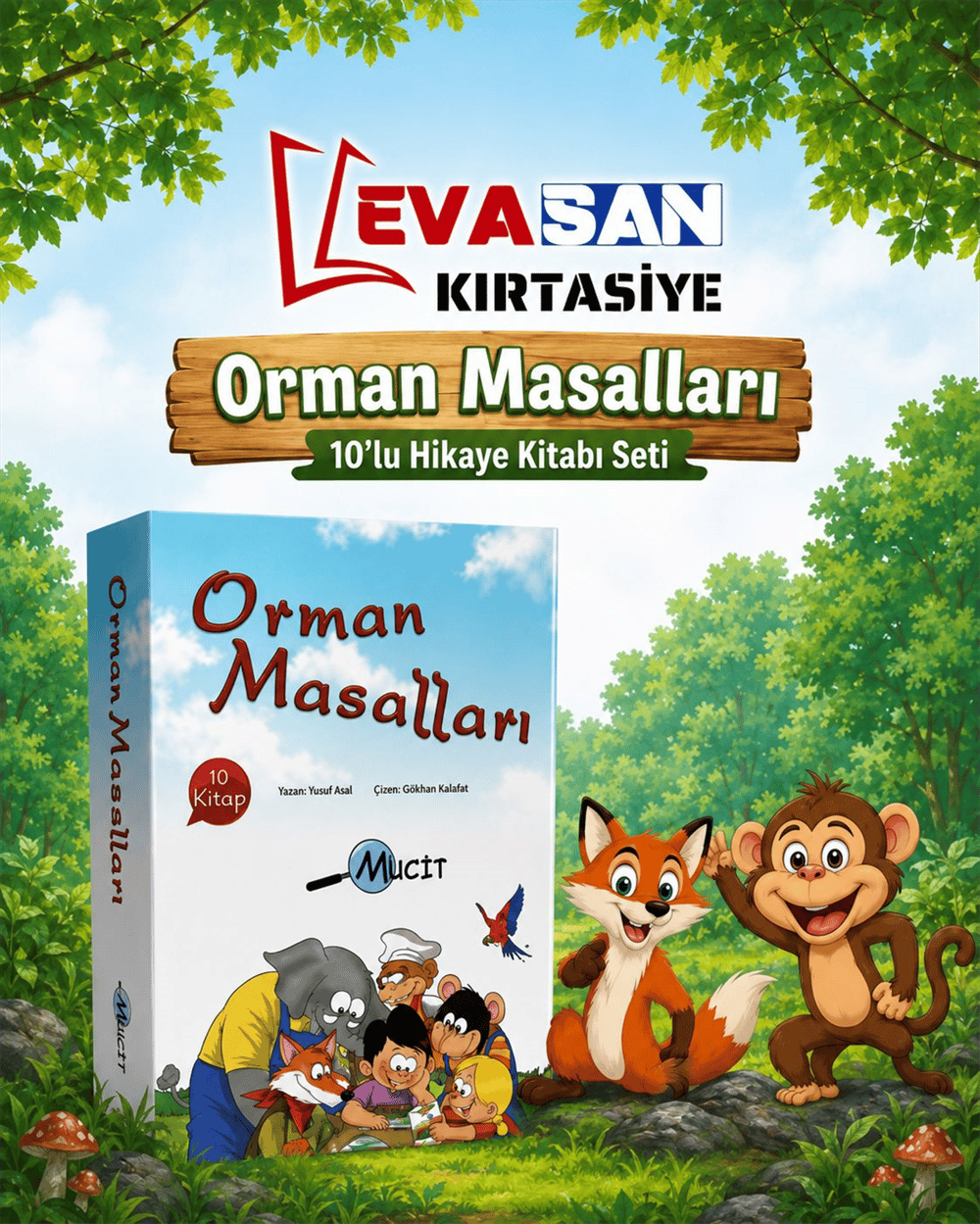 ORMAN MASALLARI 10 LU HİKAYE KİTABI SETİ 