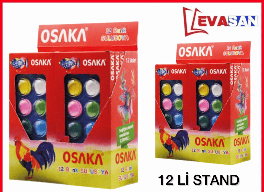 OSAKA SULU BOYA 12 RENK PK:12 Lİ