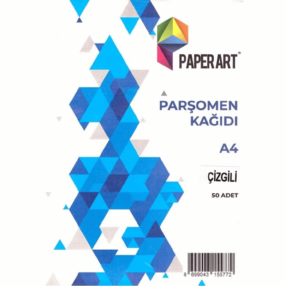 PAPERART PARŞÖMEN KAĞIDI ÇİZGİLİ A4 50 Lİ *120