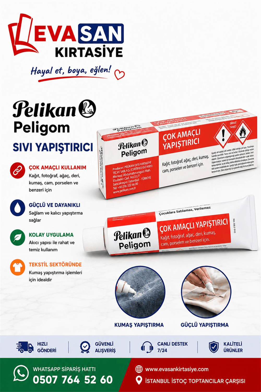 PELİGOM 90 GR. SIVI YAPIŞTIRICI *12