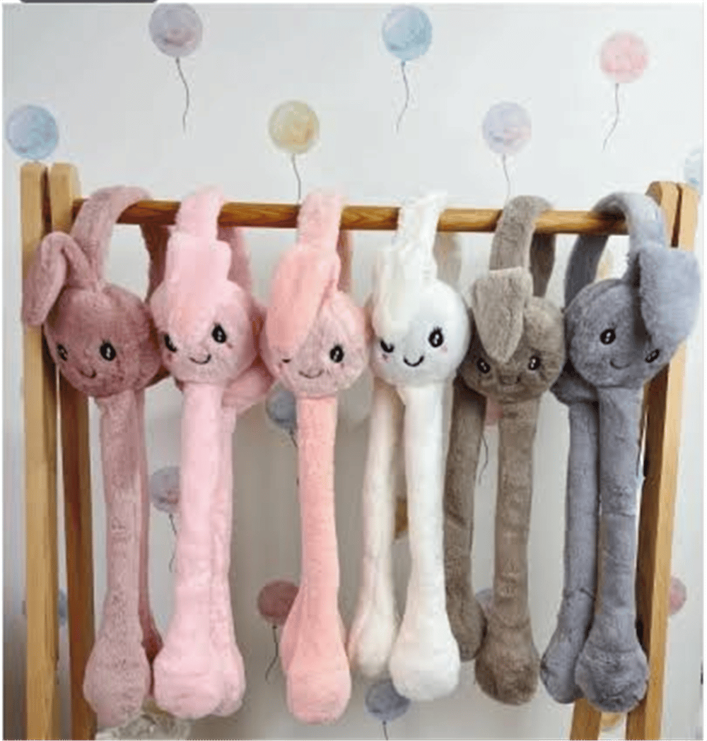 PELUŞ KULAKLIK HAREKETLİ KULAK PAKET:12 Lİ
