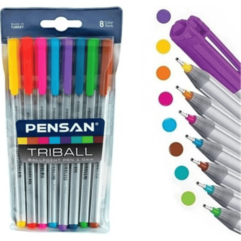 PENSA TRİBAL 1003 8 RENKLİ TÜKENMEZ KALEM *192