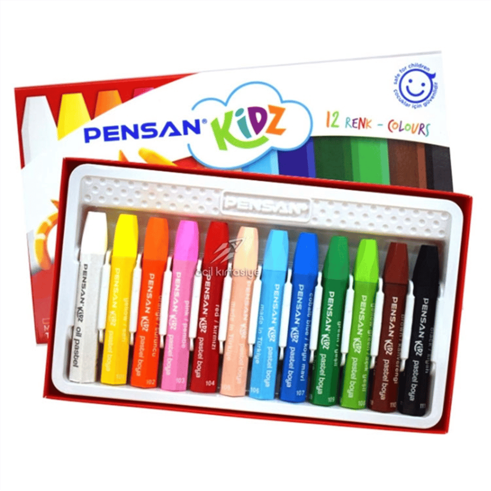 PENSAN 12 RENK PASTEL BOYA *144