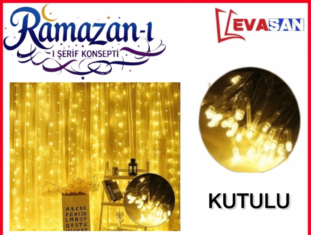 PERDE LED 3*2 MT (FİŞLİ KUTULU)