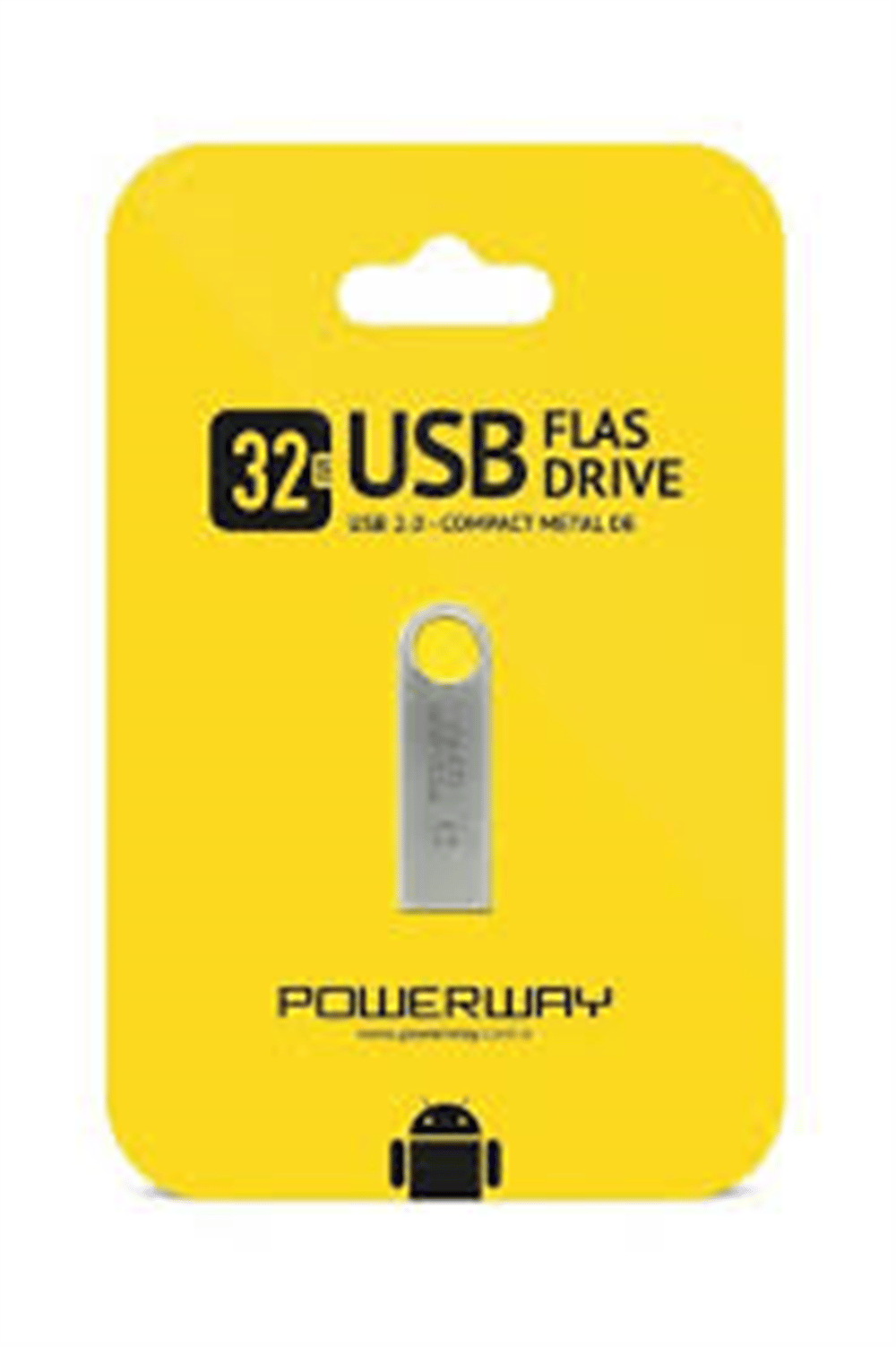 POWERWAY 32 GB METAL FLASH BELLEK