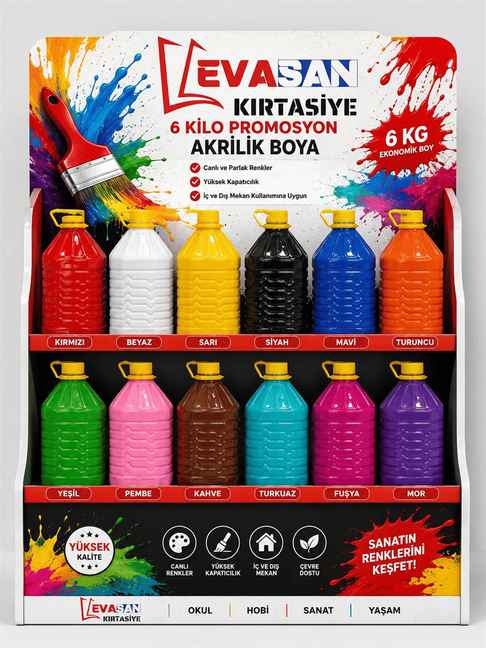 PROMOSYON AKRİLİK BOYA 6 KĞ 