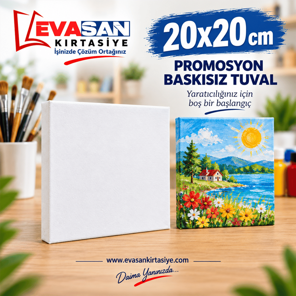 PROMOSYON BASKISIZ TUVAL 20X20 (BASKIYA UYGUN)