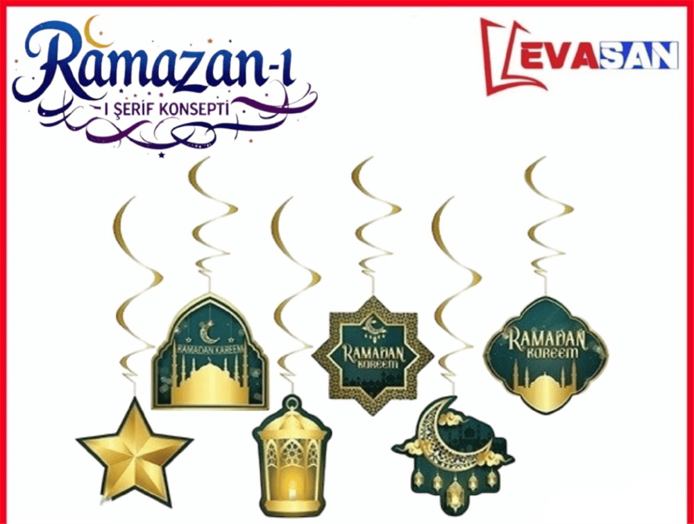 RAMADAN KAREEM 6 LI TAVAN SÜS