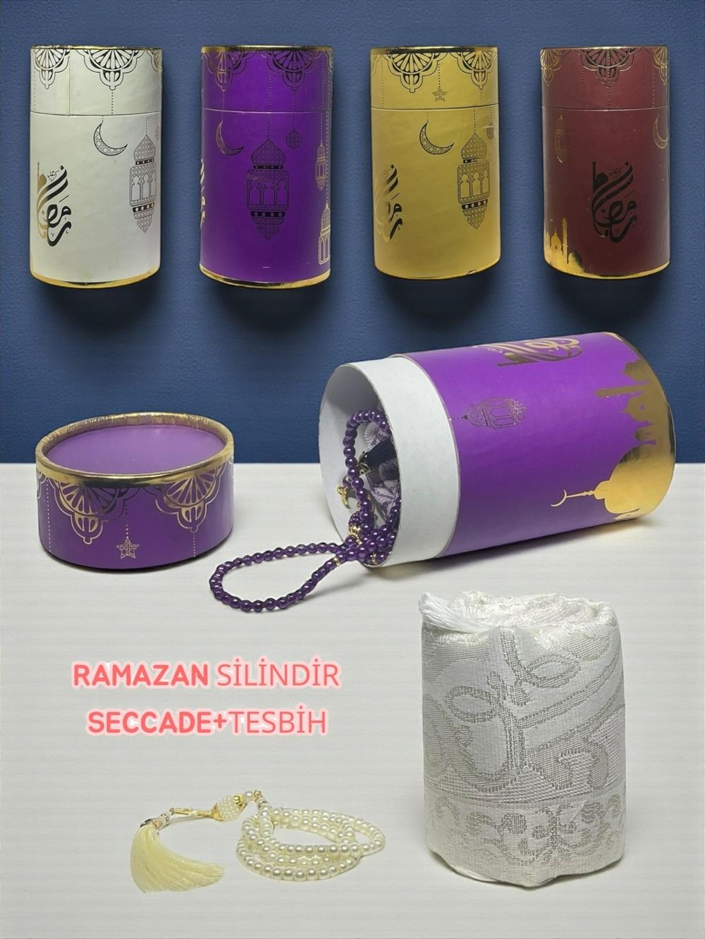 RAMAZAN SİLİNDİR SECCADE+TESBİH