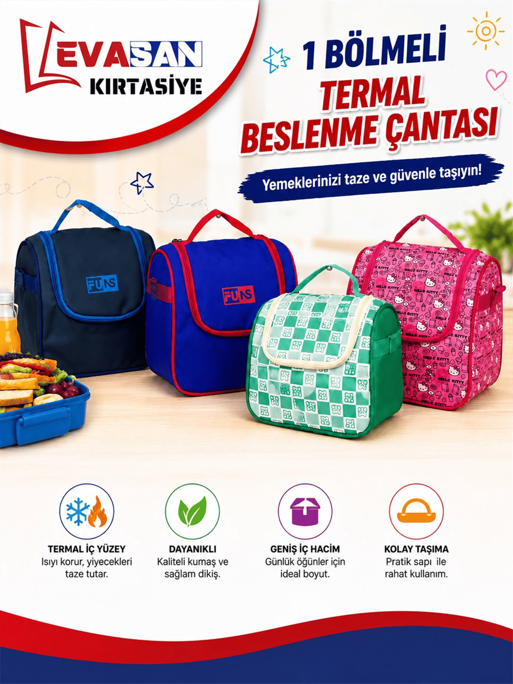 RBS 1 BÖLMELİ TERMAL BESLENME ÇANTASI 