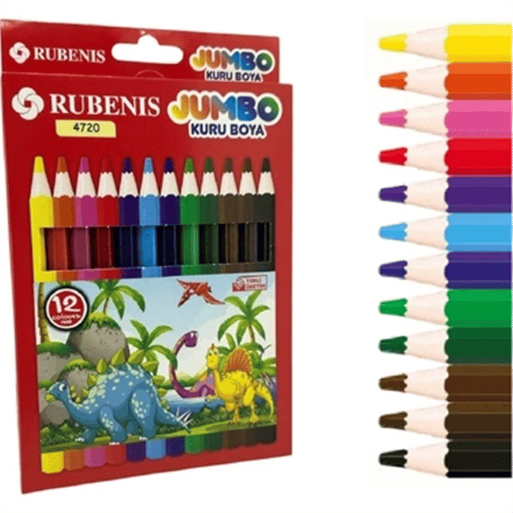 RUBENİS 4720 JUMBO KURU BOYA12 Lİ 