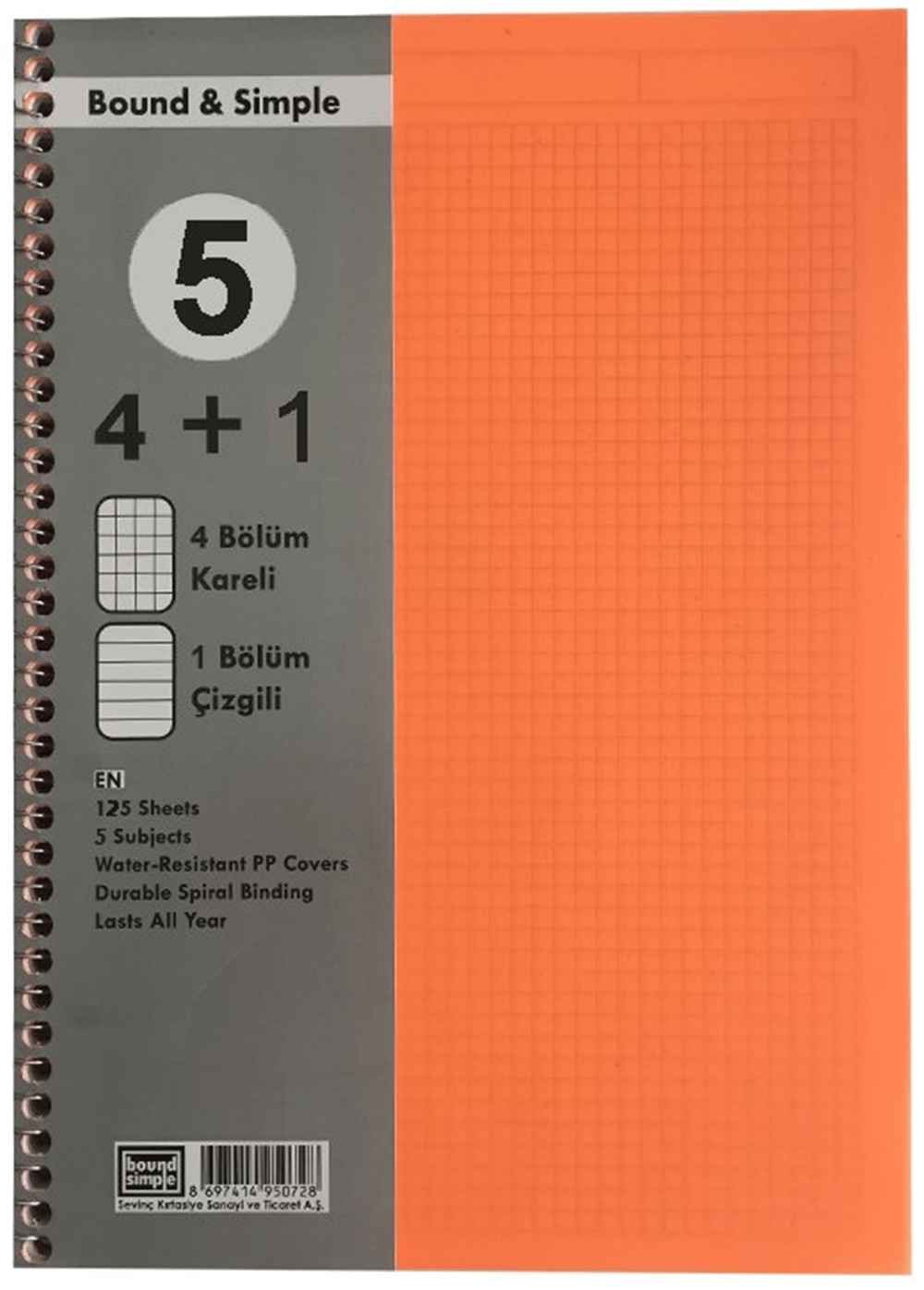 SEV AYRAÇLI DEFTER 4+1 125 YP *32
