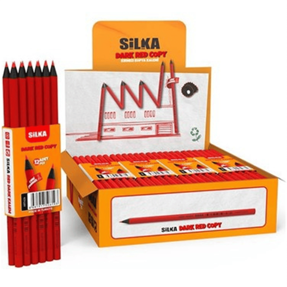 SİLKA KIRMIZI KOPYA KALEMİ ART 626 144 LÜ