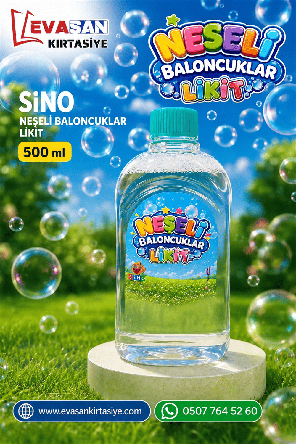 SİNO NEŞELİ BALONCUKLAR 500 ML LİKİT