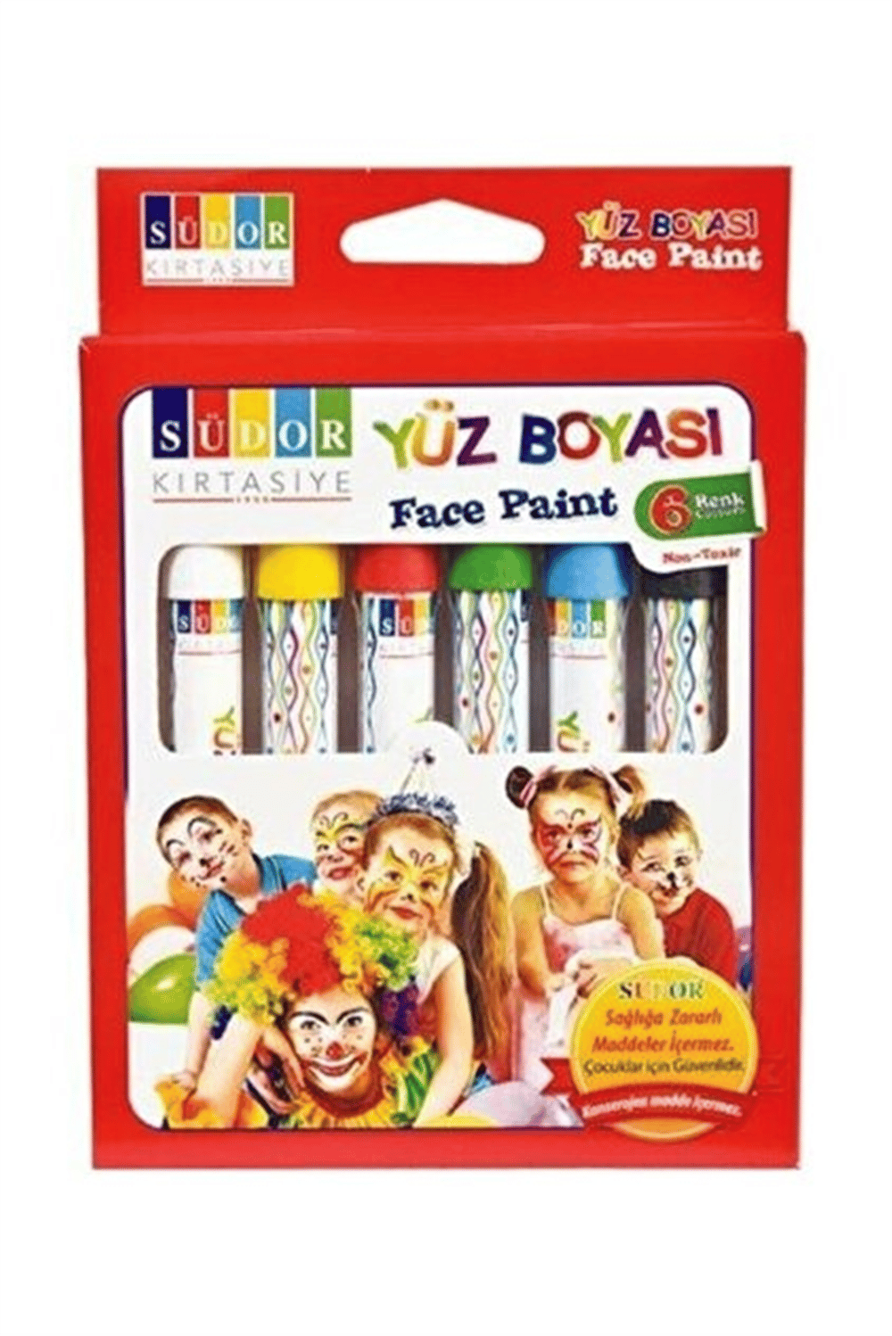 SÜDOR YÜZ BOYASI 6 LI