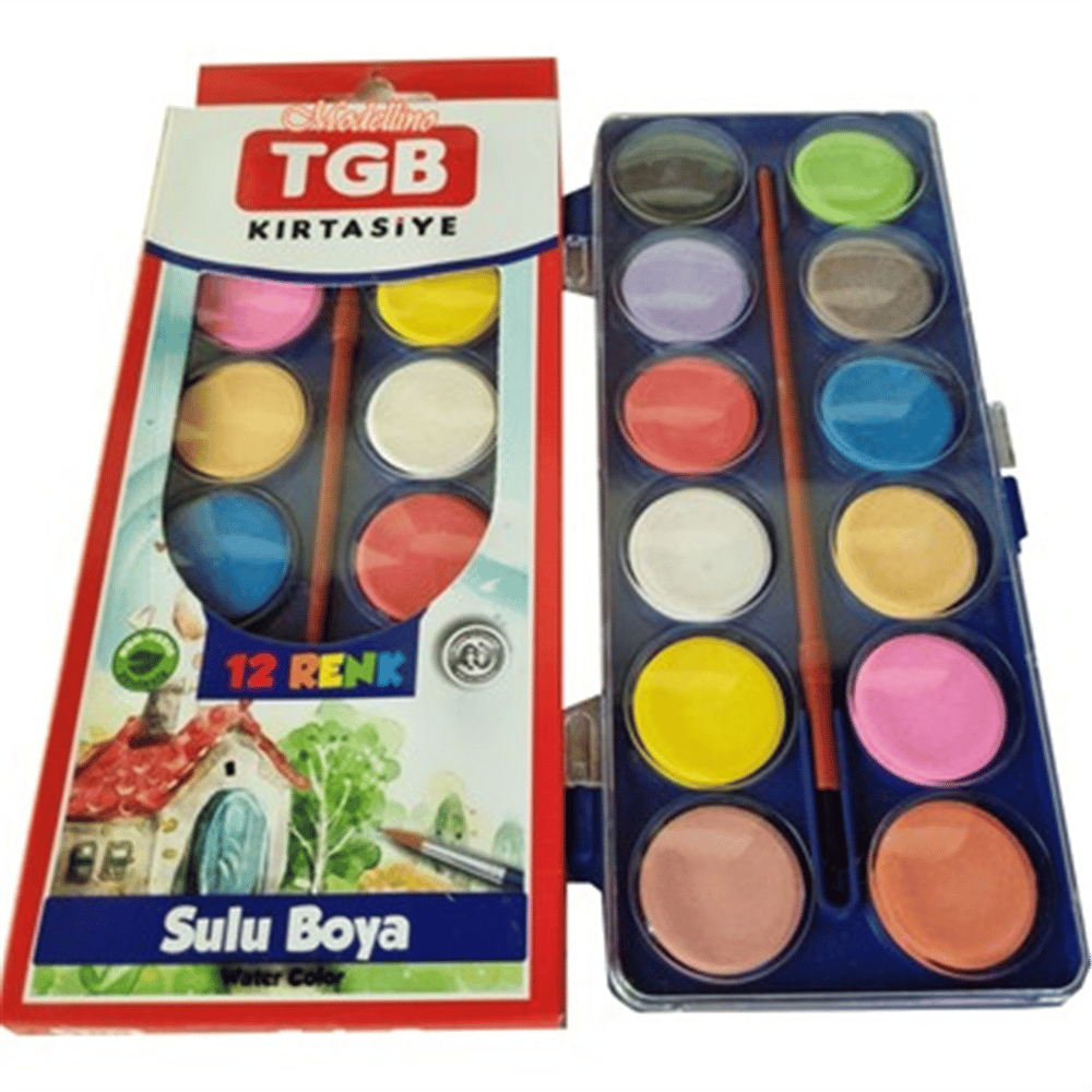 TGB SULU BOYA 12 RENK BÜYÜK BOY *196