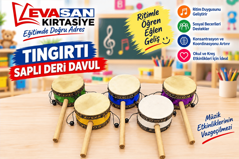 TINGIRTI SAPLI DERİ DAVUL