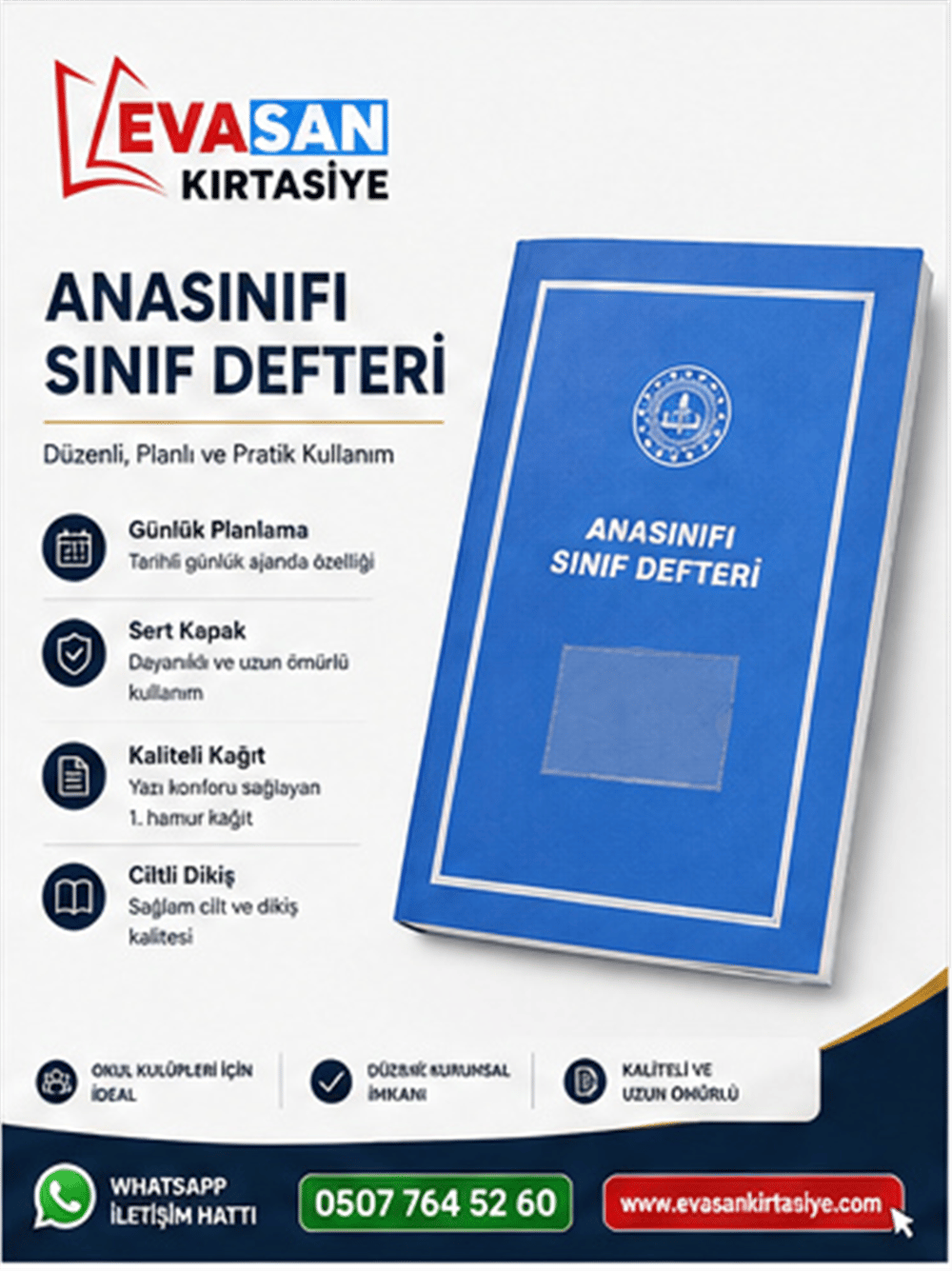 ULŞ U53-007 ANA SINIFI SINIF DEFTERİ PP KAPAK