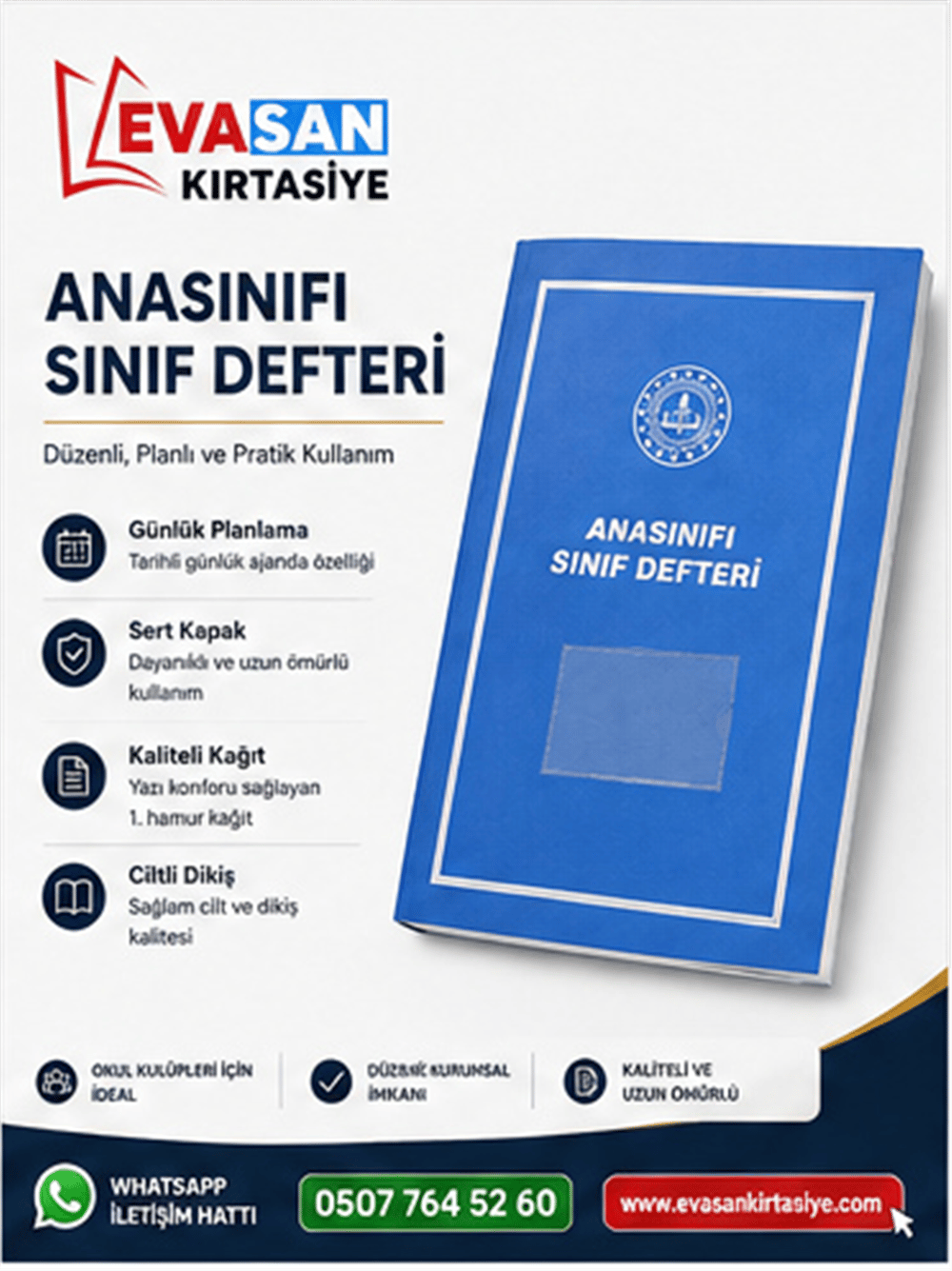 ULŞ U53-007 ANA SINIFI SINIF DEFTERİ PP KAPAK