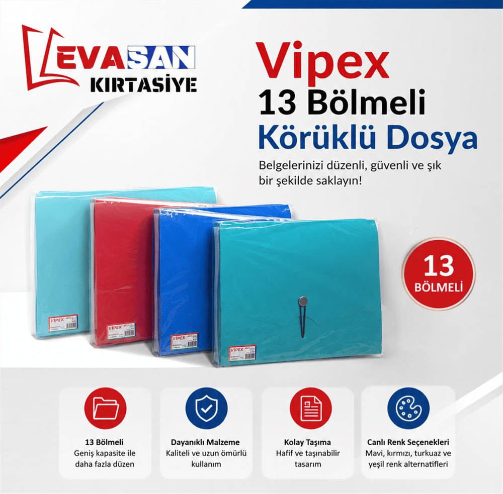 VİPEX  KÖRÜKLÜ DOSYA 113 BÖLME *50 