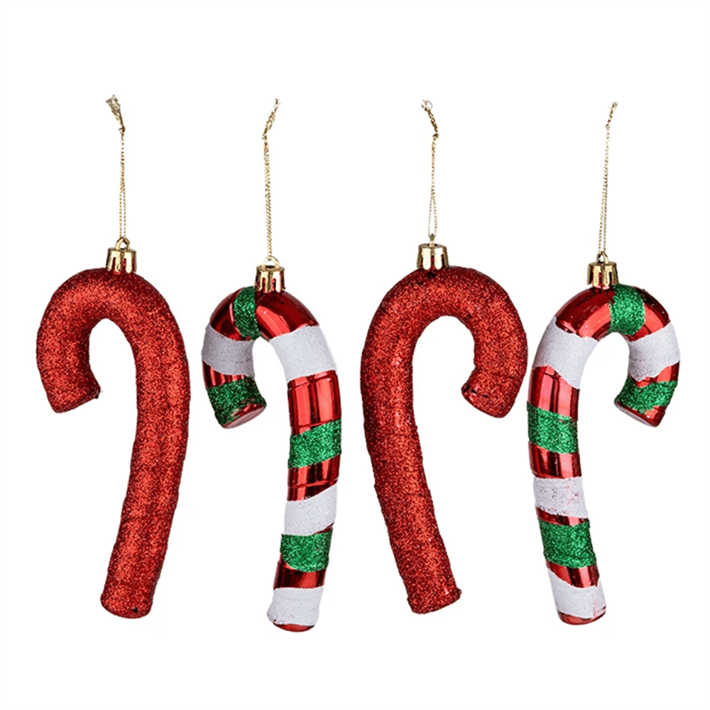 YILBAŞI SÜS 4 LÜ BASTON 14 CM