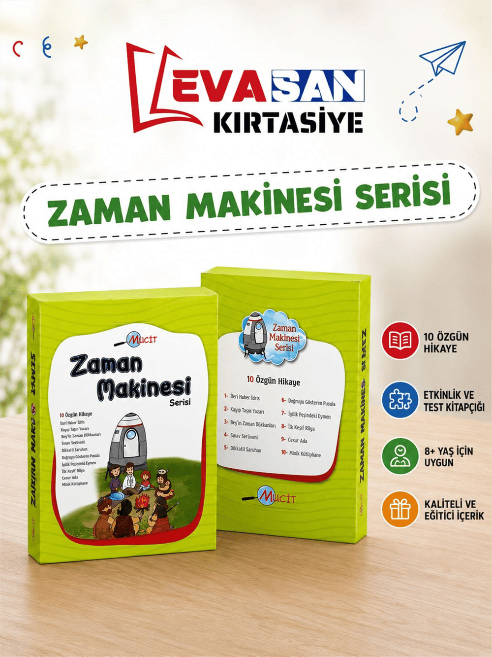 ZAMAN MAKİNESİ  SERİSİ 10 LU HİKAYE KİTABI SETİ 