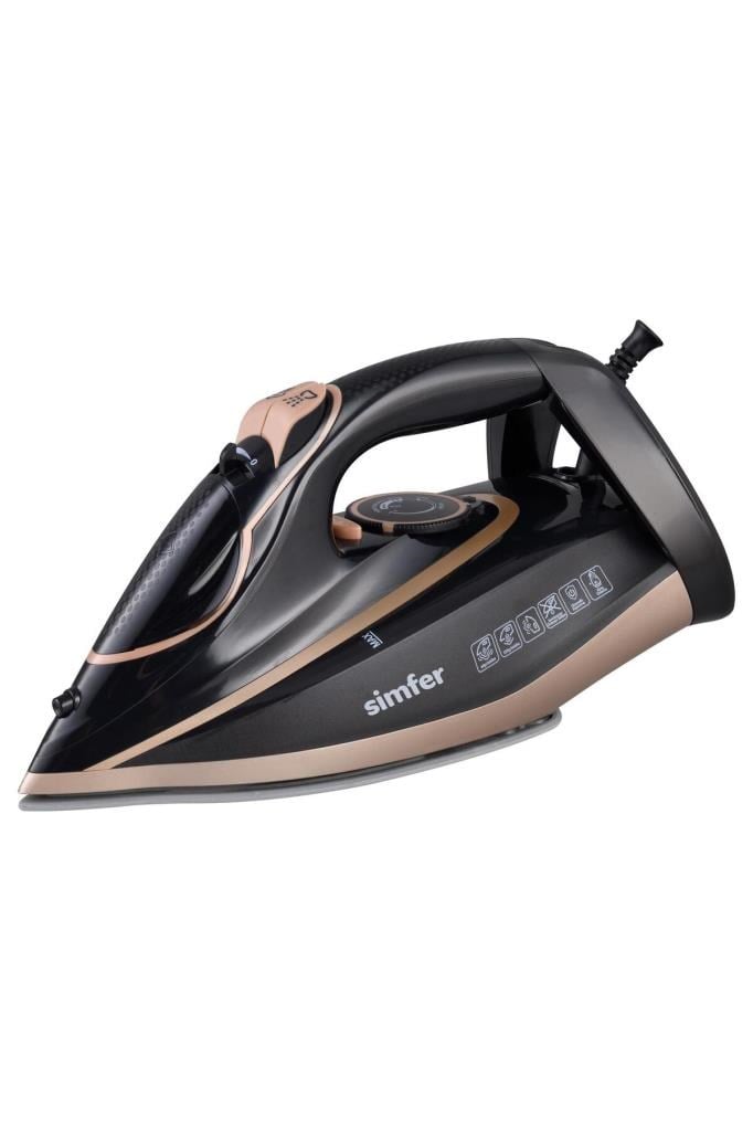 Simfer 6400 Siyah-Rosegold Buharlı Ütü Steam Energy