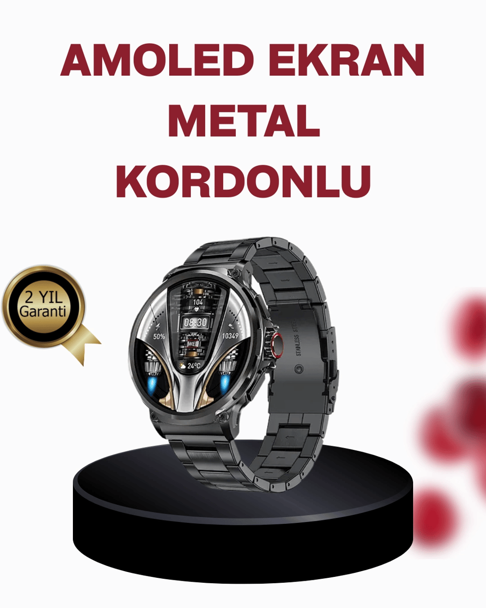 10 Gün Pil Ömrü ve 100+ Spor Modu ile SW80 Akıllı Saat