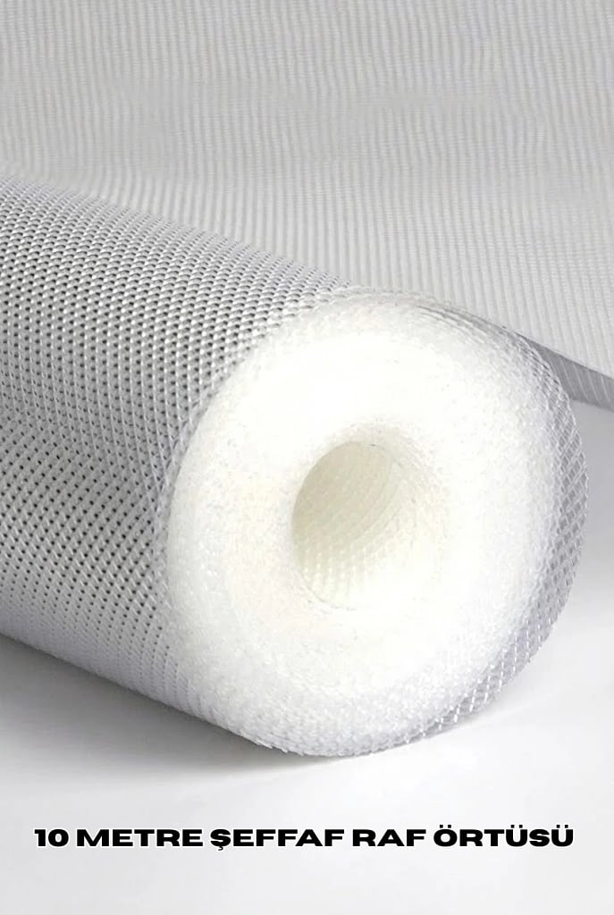 10 Metre Şeffaf Silikonlu Kaymaz Çekmece İçi Düzenleyici