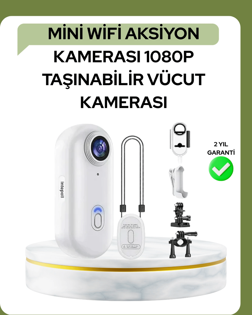 1080P WiFi Spor Kamerası Su Geçirmez Mini Aksiyon Kamera