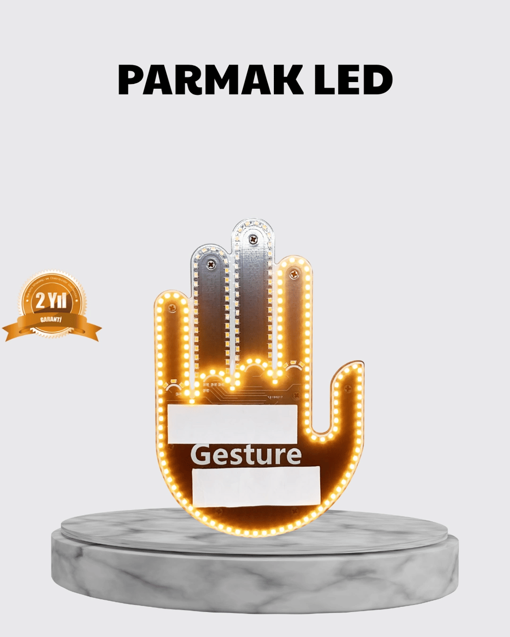 176 LED’li Amber Trafik Uyumlu Sinyal Işığı – El Hareketiyle Kontrol
