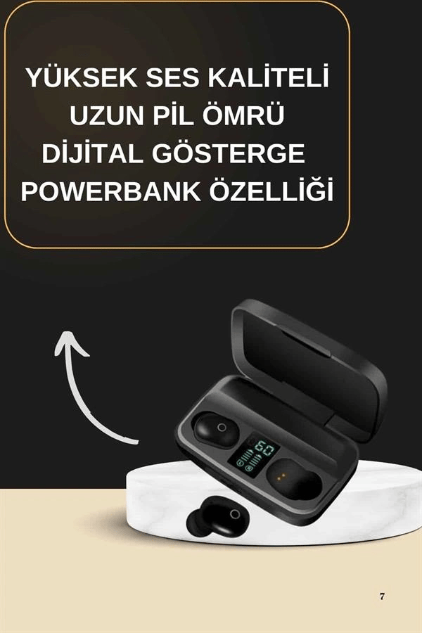 2025 Yeni Model Bluetooth Kulaklık Stereo TWS Kulaklık 5.0 Bluetooth Yüksek Ses Kaliteli