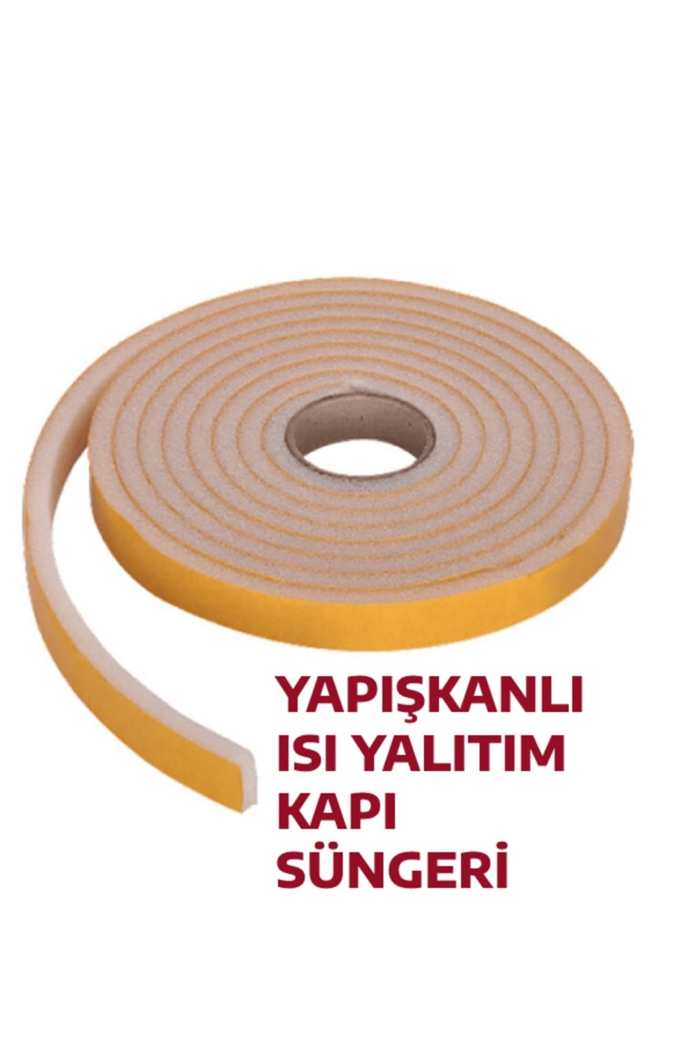 5 Adet 3 Metre Yapışkanlı Kapı Bandı Isı Yalıtım Süngeri
